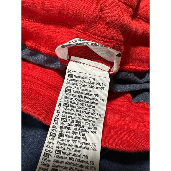 Kari Traa Tveito Tights Base Layer Leggings Blue Red Size XS/S Ski Preppy - Picture 11 of 12